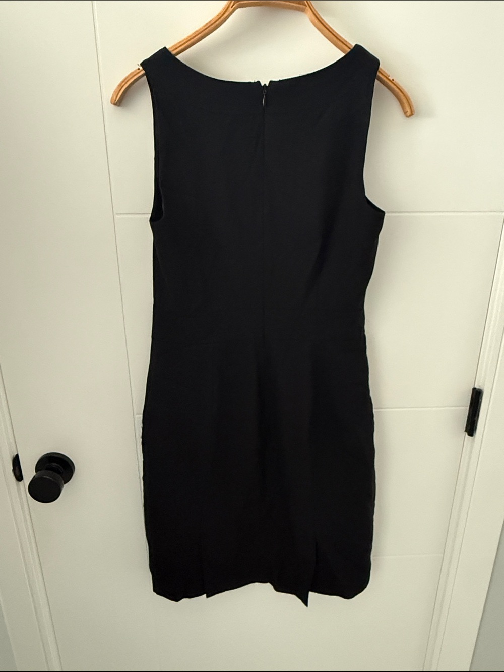 J. Crew Black Sleeveless Midi Sheath Dress size 4